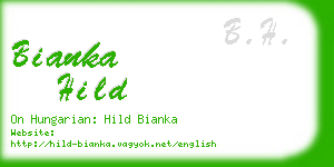 bianka hild business card